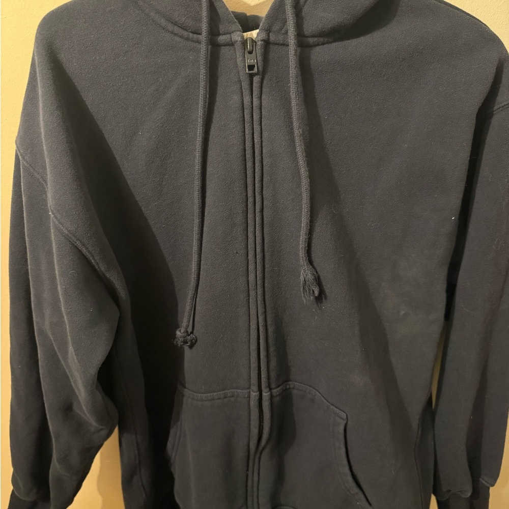 TNA Dark Gray Zip-Up Sweater